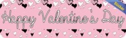 10in x 3in Happy Valentine's Day Vinyl Bumper Sticker Decal Car Window Stickers Decals