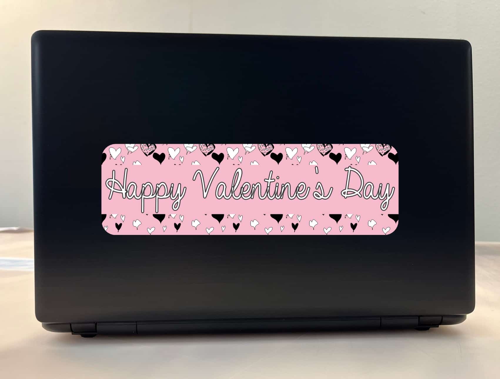 10in x 3in Happy Valentine's Day Vinyl Bumper Sticker Decal Car Window Stickers Decals