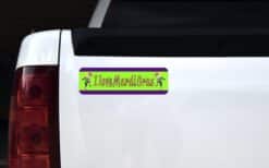 10in x 3in I Love Mardi Gras Vinyl Bumper magnet  Car magnetic magnets