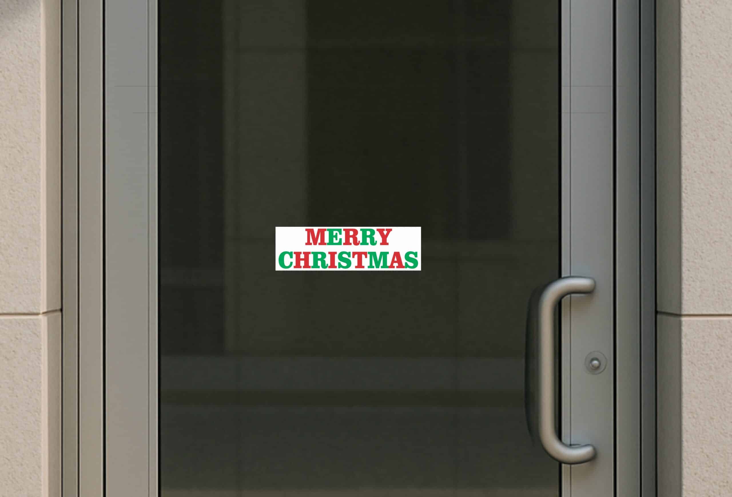 10in x 3in Merry Christmas Vinyl Bumper Sticker Decal Car Stickers Decals