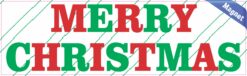 10in x 3in Merry Christmas Vinyl Bumper magnet Car magnets
