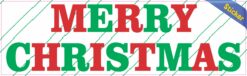 10in x 3in Merry Christmas Vinyl Bumper Sticker Decal Car Stickers Decals