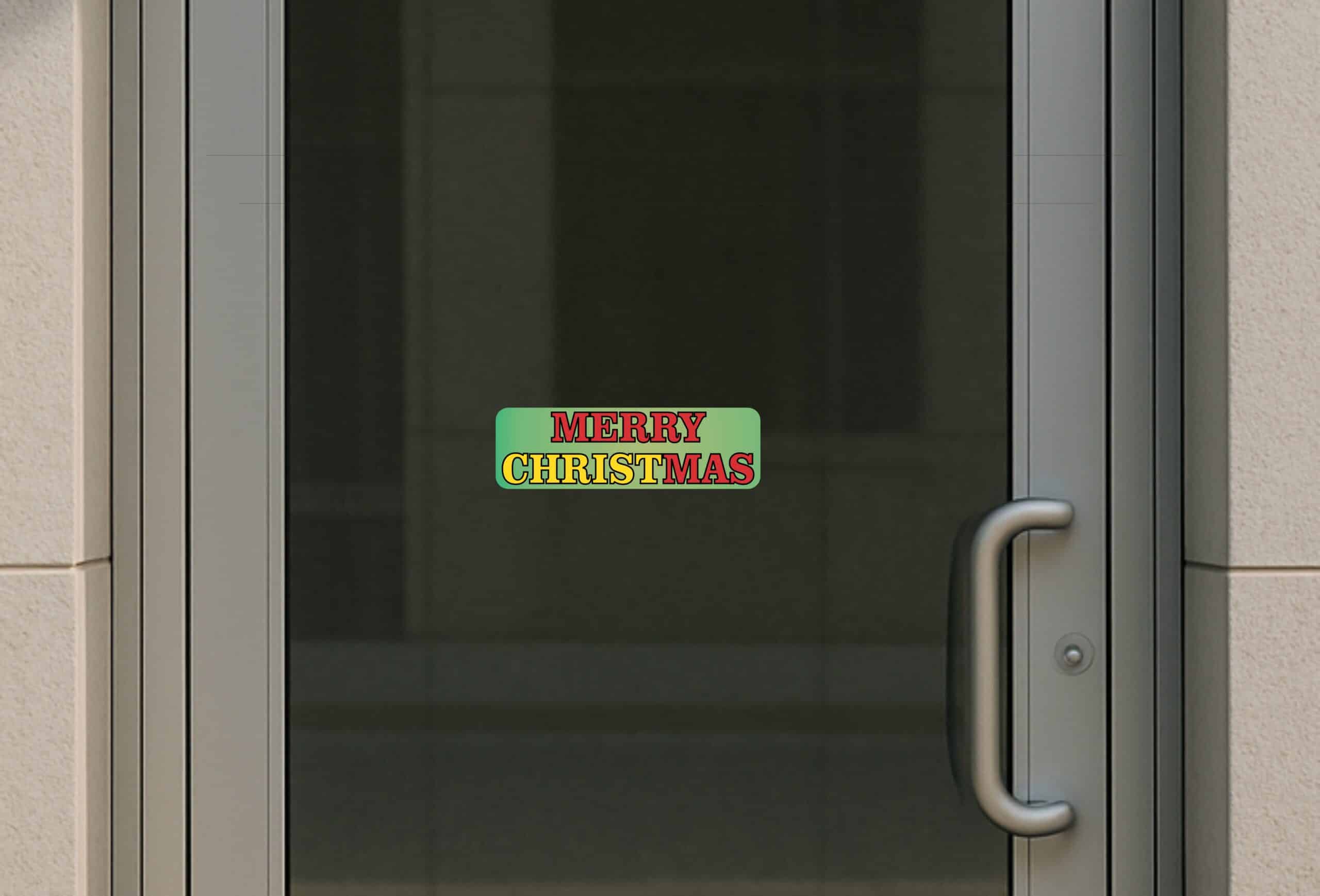 10in x 3in Merry Christmas Christ Vinyl Bumper Sticker Decal Car Stickers Decals