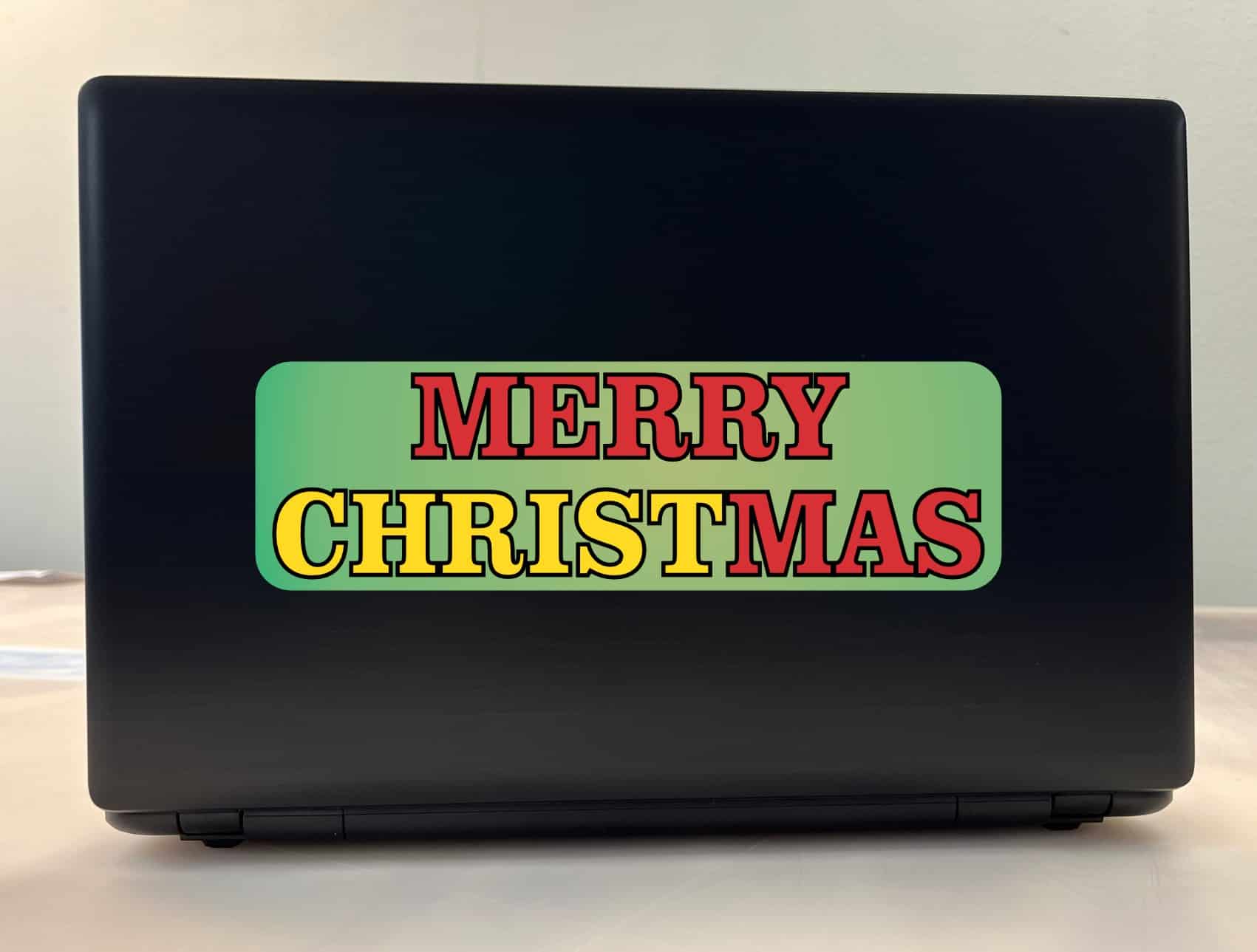 10in x 3in Merry Christmas Christ Vinyl Bumper Sticker Decal Car Stickers Decals