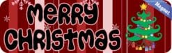 10in x 3in Merry Christmas Tree Bumper magnet  Car magnetic magnets