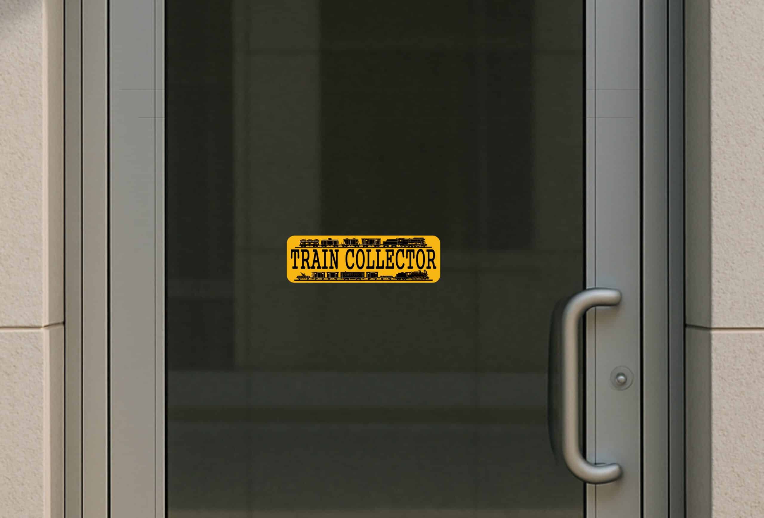 10in x 3in Train Collector Bumper Sticker Vinyl Window Decal