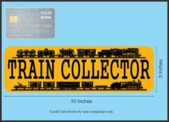 10in x 3in Train Collector Magnet Magnetic Vehicle Sign