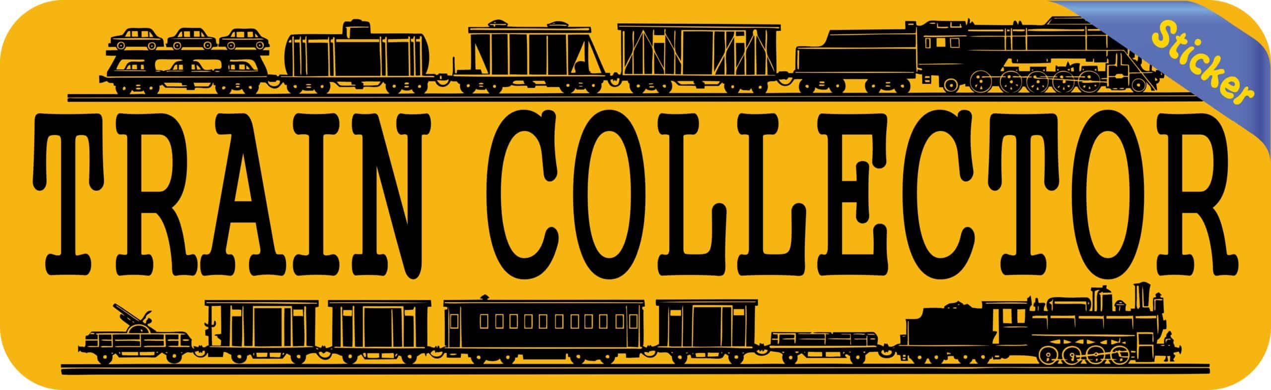10in x 3in Train Collector Bumper Sticker Vinyl Window Decal