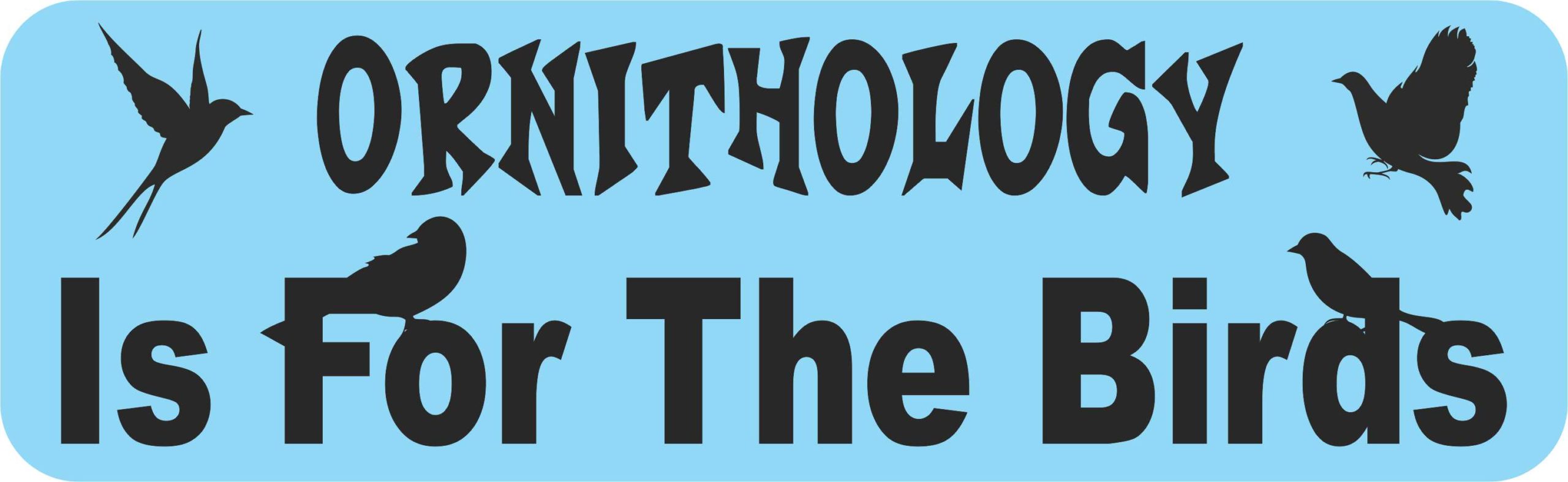 Ornithology Is for the Birds Vinyl Sticker