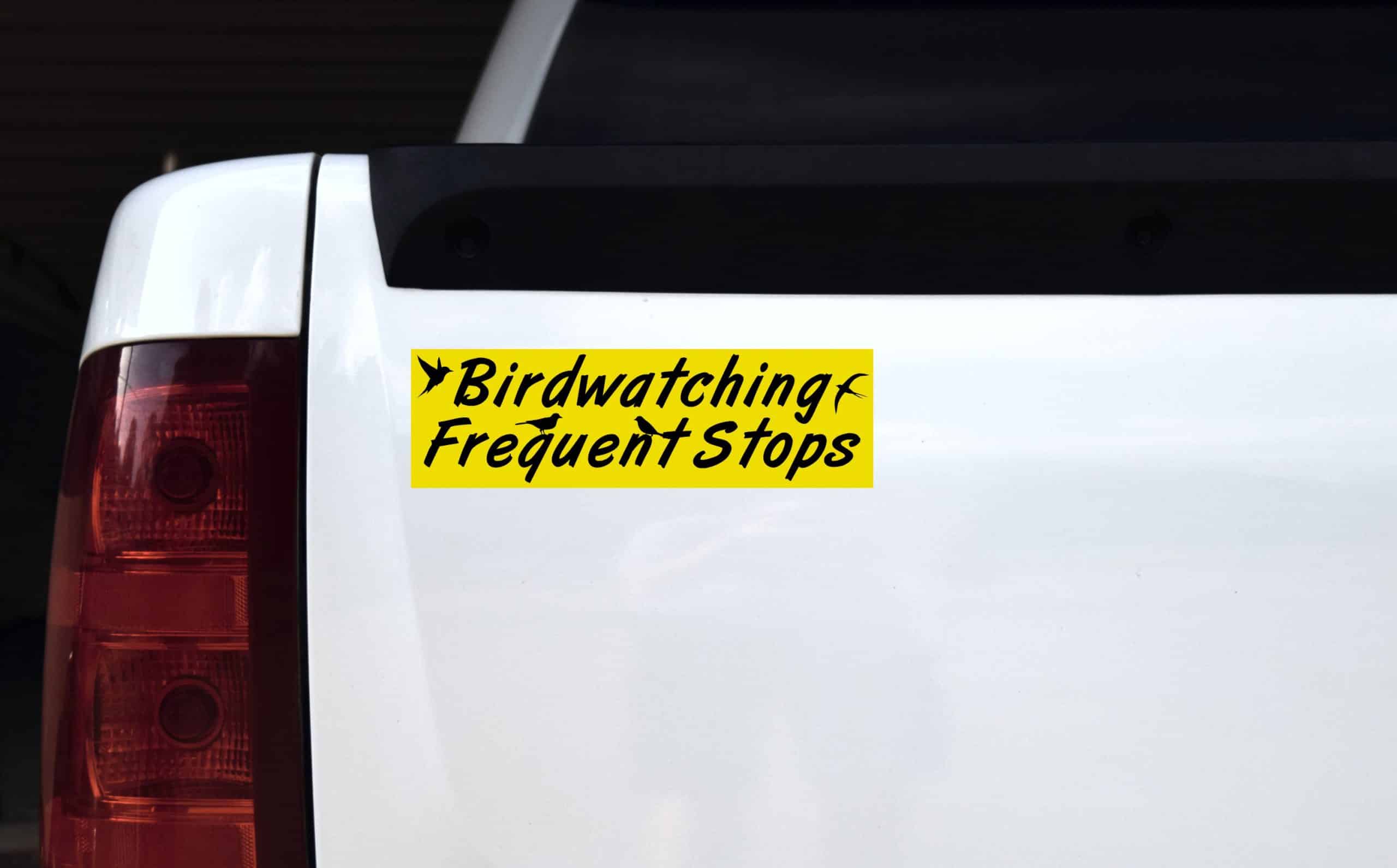 10in x 3in Birdwatching Frequent Stops Car Bumper magnet magneti - Image 3