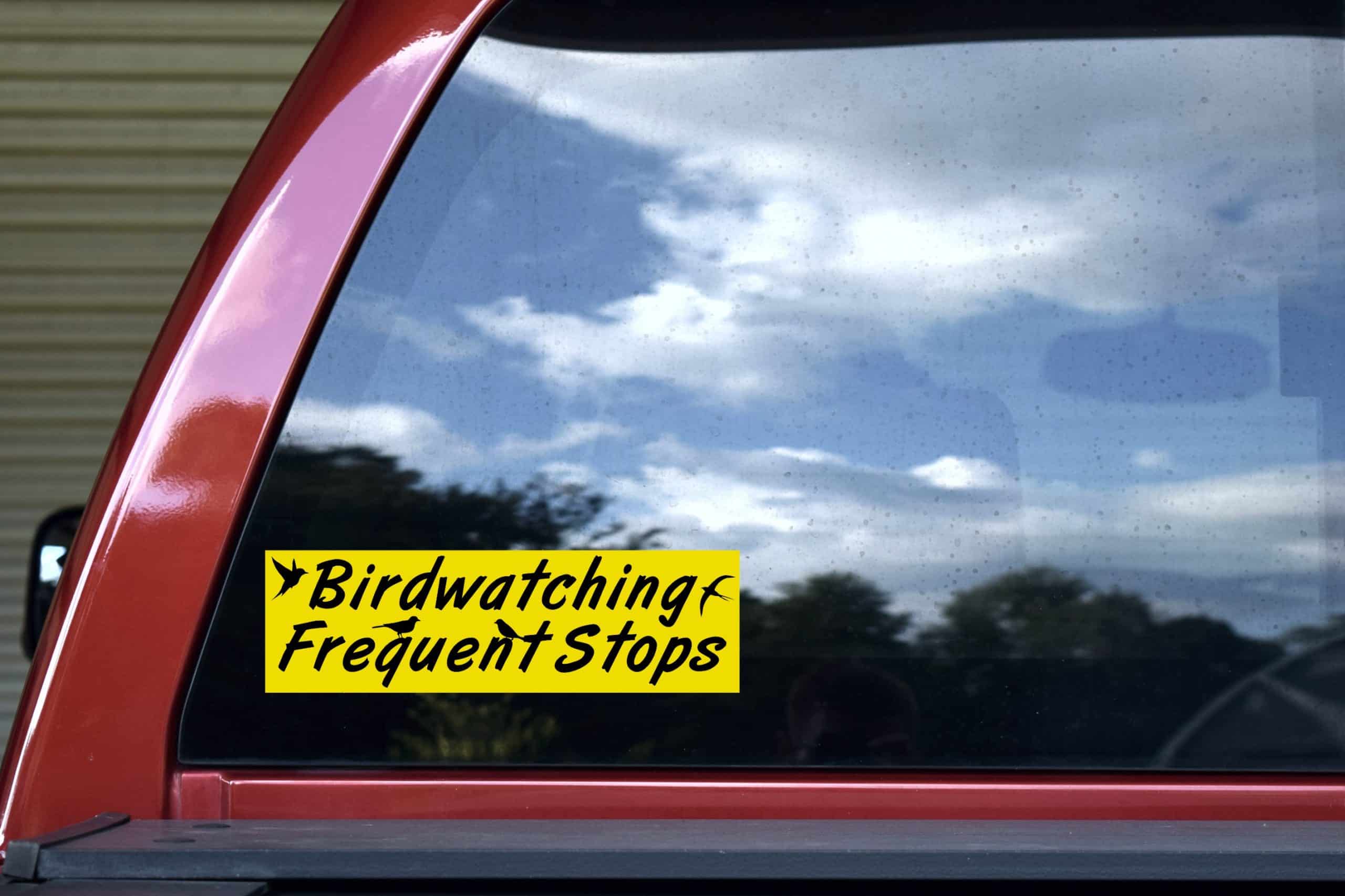 10in x 3in Birdwatching Frequent Stops Car Bumper Sticker Window - Image 5