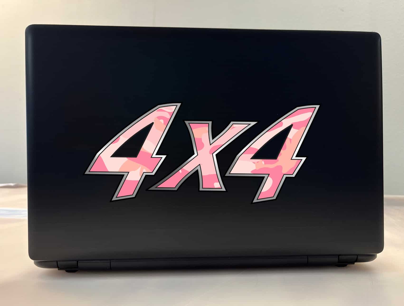 Pink Camo 4x4 Off-Road Vinyl Decal Sticker - Four Wheel Drive Truck Car Decor - Image 3