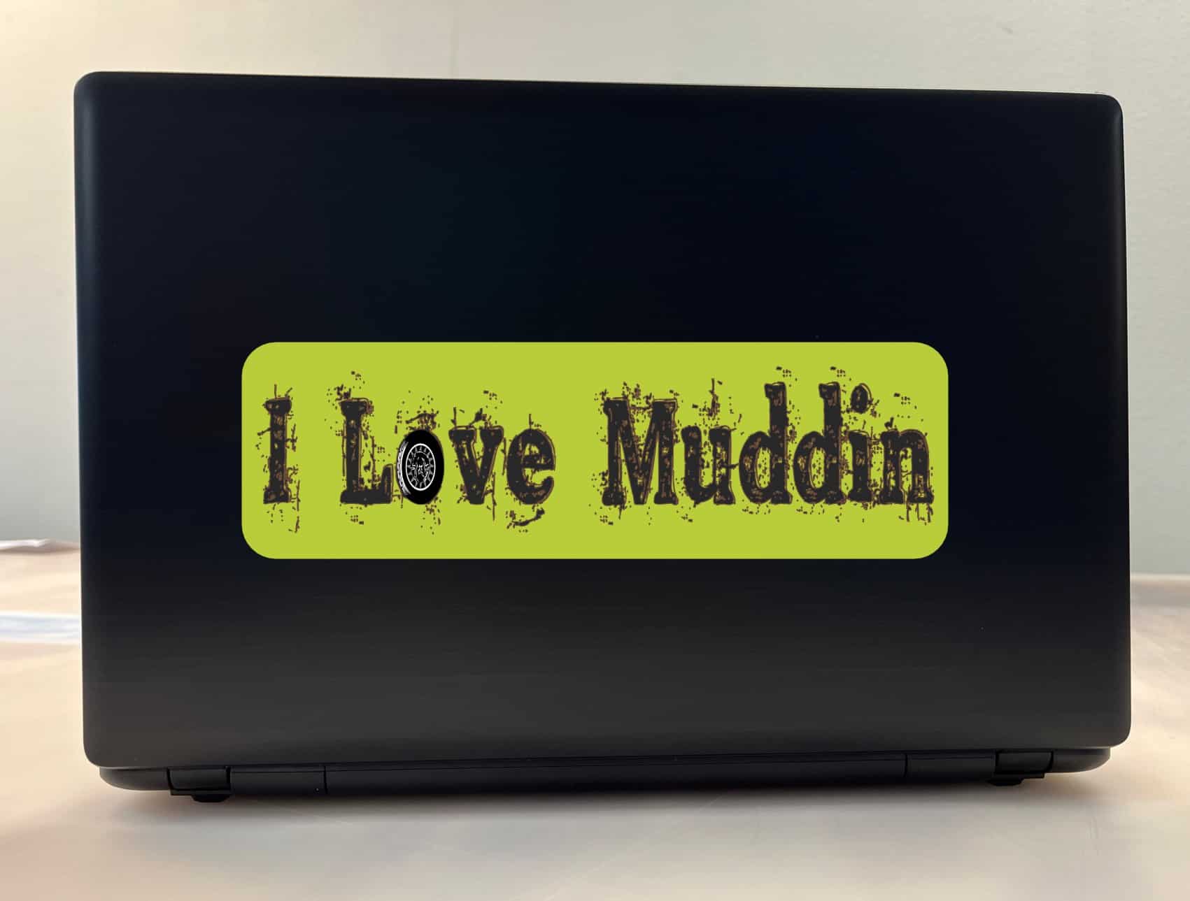 10in x 3in I Love Muddin Mud Hogging Bumper Sticker Decal Vinyl