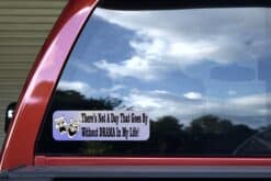 10in x 3in Not a Day Without Drama My Life Bumper Sticker Window Decal Stickers Decals