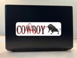 10in x 3in Cowboy Bull Rider Bumper Sticker Window Decal Vinyl Stickers Decals