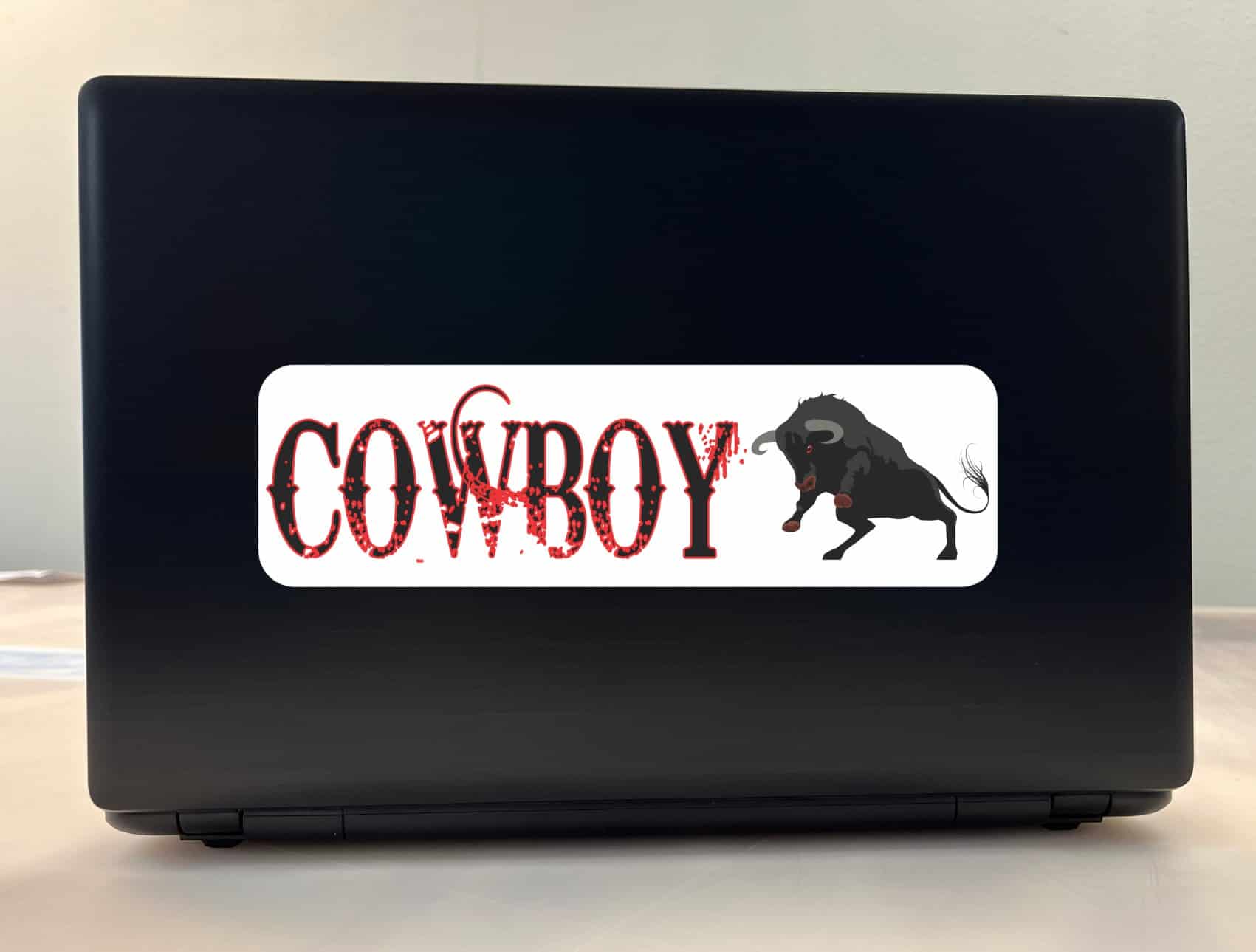 10in x 3in Cowboy Bull Rider Bumper Sticker Window Decal Vinyl Stickers Decals