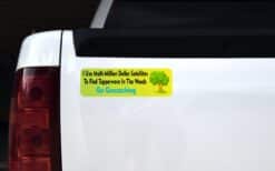 10in x 3in Multi-Million Dollar Satellites Geocaching Bumper Sti