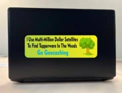 10in x 3in Multi-Million Dollar Satellites Geocaching Bumper Sti