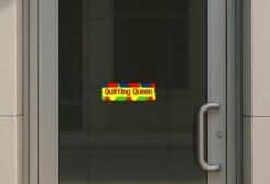 10in x 3in Quilting Queen Quilter Bumper Sticker Window Decal Car Stickers Decals