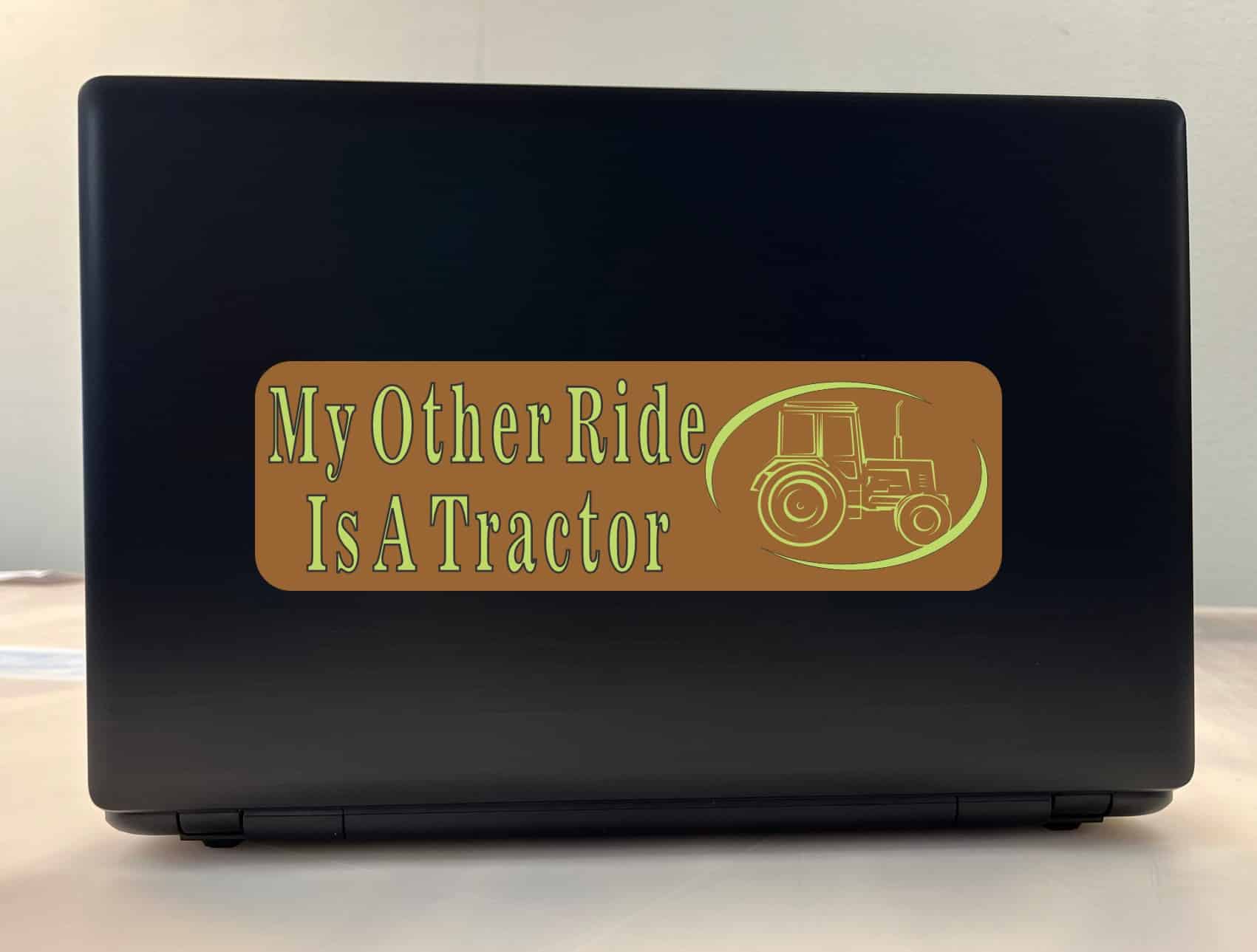 10in x 3in My Other Ride Is A Tractor Bumper Sticker Window Decal Car Stickers Decals
