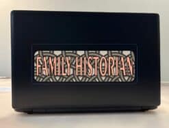 10in x 3in Family Historian Bumper Sticker Window Decal Car Window Stickers Decals