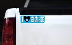 10in x 3in I Love Geocaching Bumper magnet Geocache magnets Car magnetic