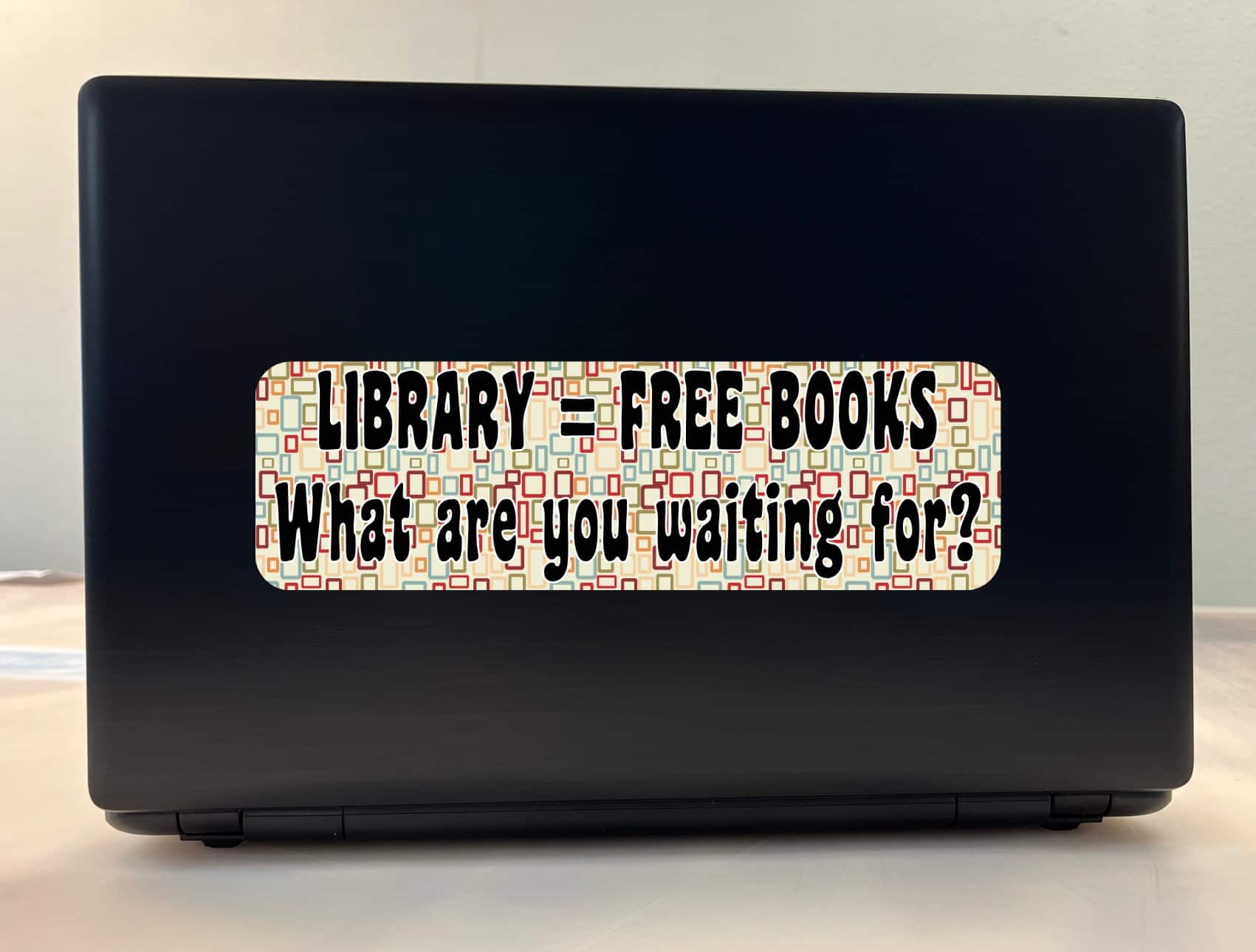 10in x 3in Library Free Books What Are You Waiting For Bumper Sticker Decal Vinyl Window Stickers Decals Car