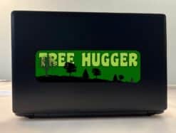 10in x 3in Tree Hugger Vinyl Bumper Sticker Vinyl Car Decal Window Stickers Decals