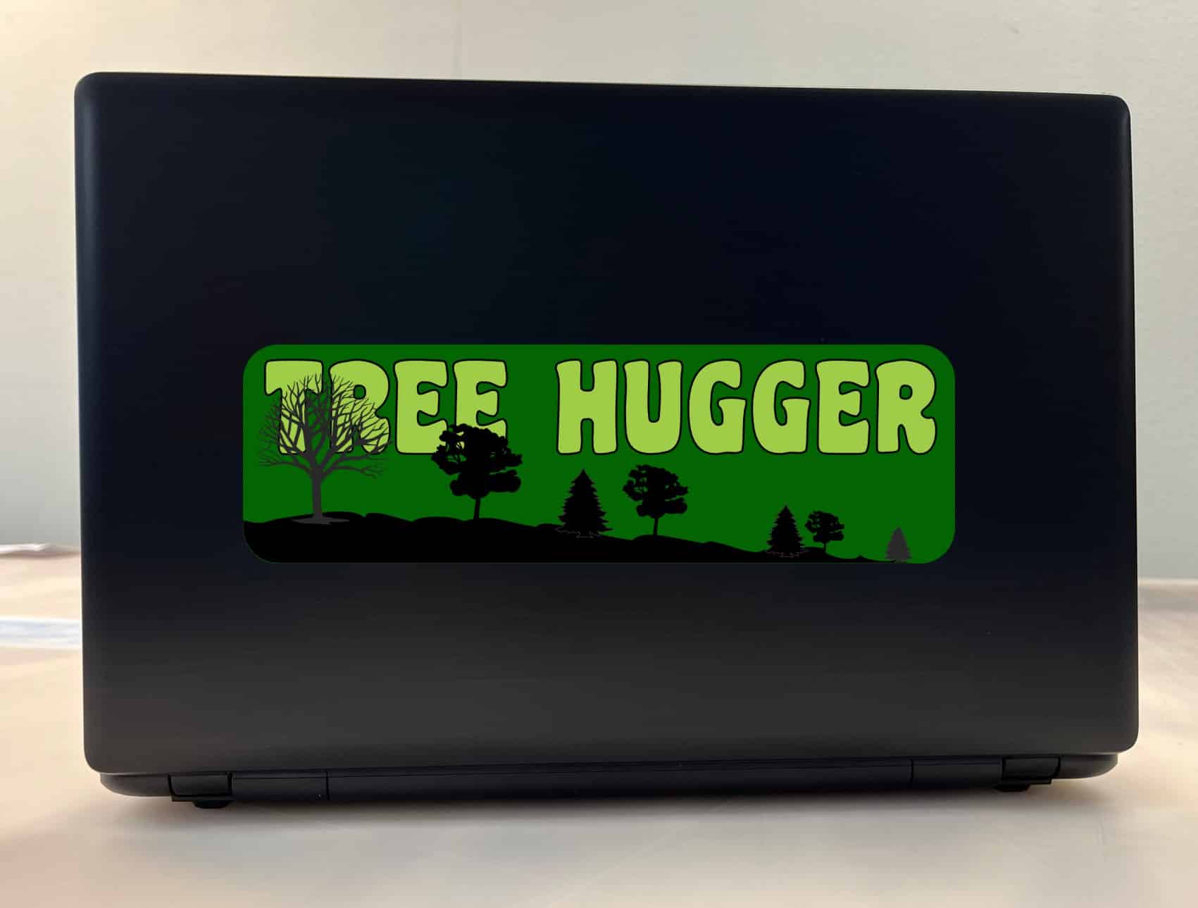 10in x 3in Tree Hugger Vinyl Bumper Sticker Vinyl Car Decal Window Stickers Decals
