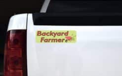 10in x 3in Backyard Farmer Vinyl Bumper Sticker Decal Stickers Car Window Decals