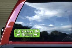 10in x 3in Id Rather Be Riding Horses Bumper Sticker Decal Vinyl Window Stickers Decals Car