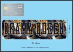 10in x 3in Drama Queen Bumper Sticker Decal Vinyl Window Stickers Decals Car