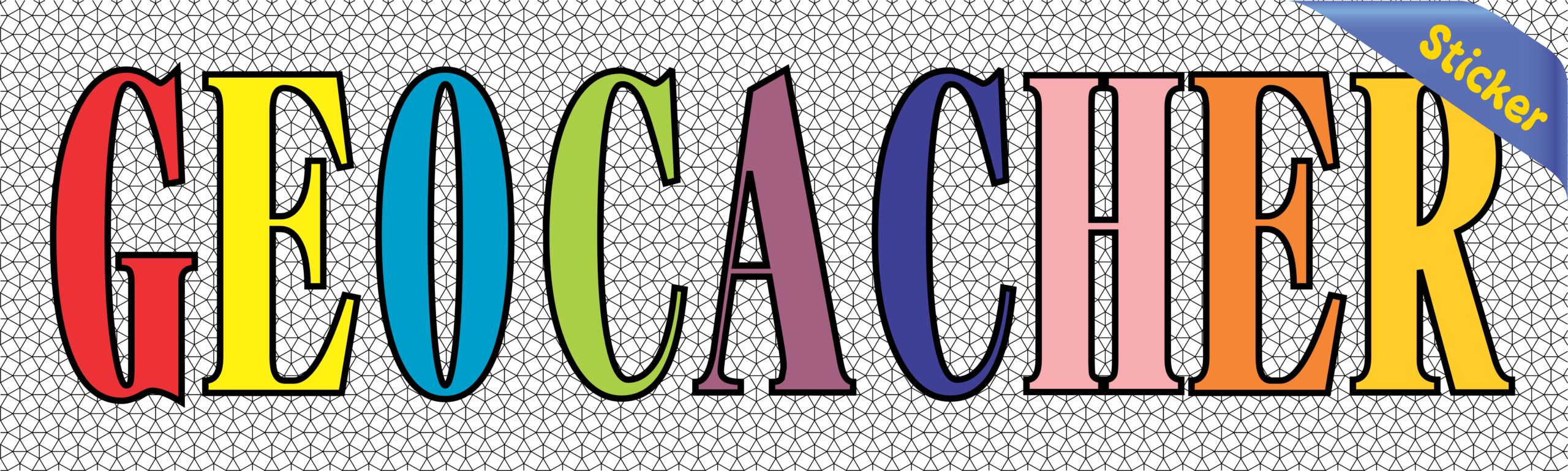 10in x 3in Geocacher Geocache Bumper Stickers Decals car Window Sticker decal