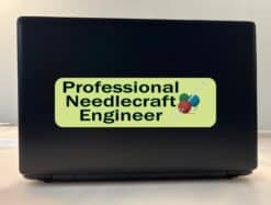 10in x 3in Professional Needlecraft Engineer Bumper Sticker Decal Vinyl Window Stickers Decals Car