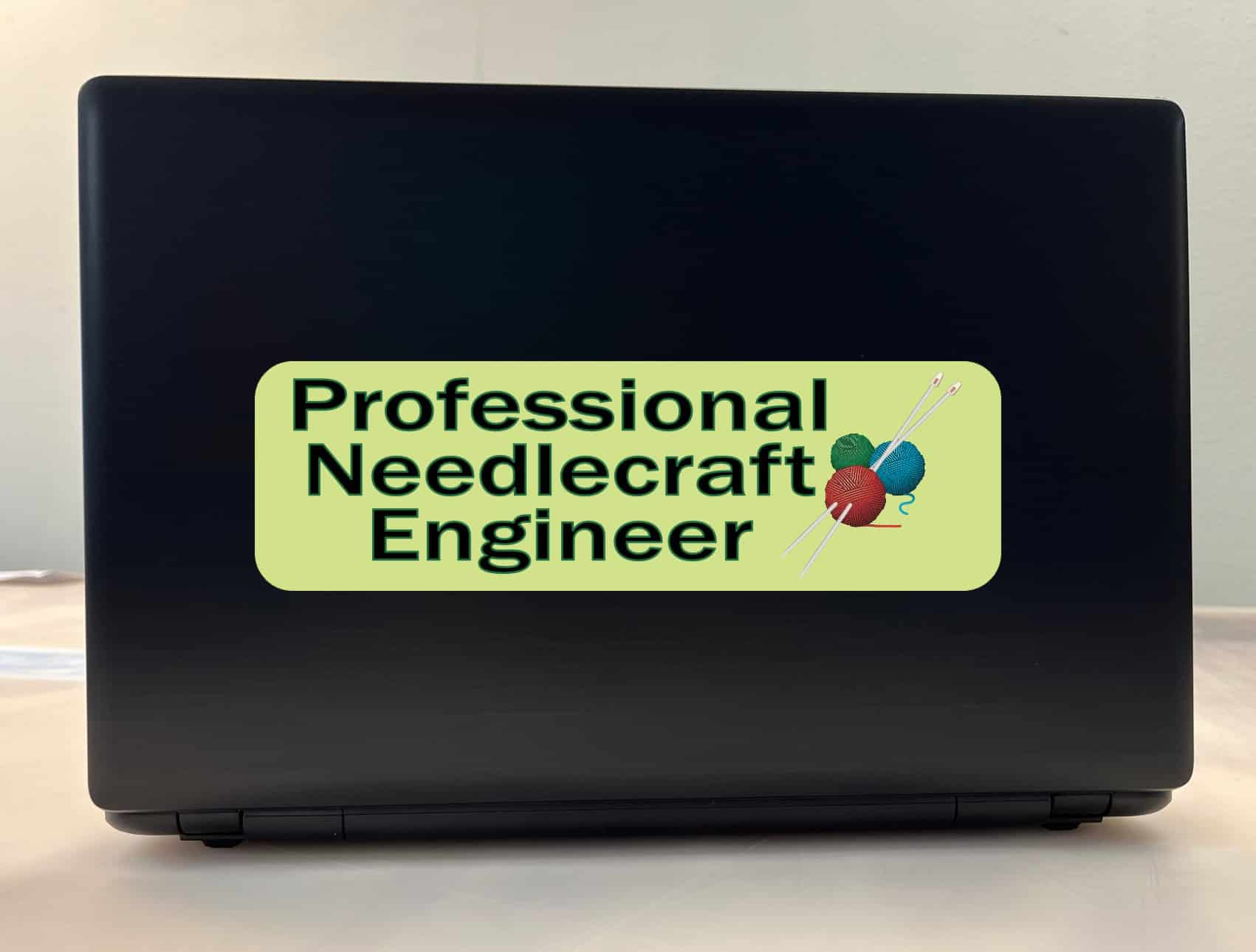 10in x 3in Professional Needlecraft Engineer Bumper Sticker Decal Vinyl Window Stickers Decals Car