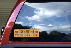10in x 3in I Only Play On Days That End In Y Bingo Bumper Sticker Vinyl Window Decal