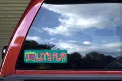 10in x 3in Lets Play Bingo Bumper Sticker Vinyl Window Decal