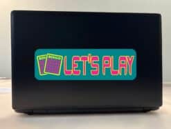 10in x 3in Lets Play Bingo Bumper Sticker Vinyl Window Decal