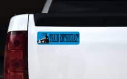 10in x 3in Train Enthusiast Bumper Sticker Window Stickers Vinyl Decals Car Decal
