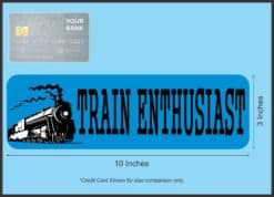 10in x 3in Train Enthusiast Bumper Sticker Window Stickers Vinyl Decals Car Decal