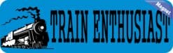 10in x 3in Train Enthusiast Vinyl Vehicle Magnet Magnetic Sign Car Magnets