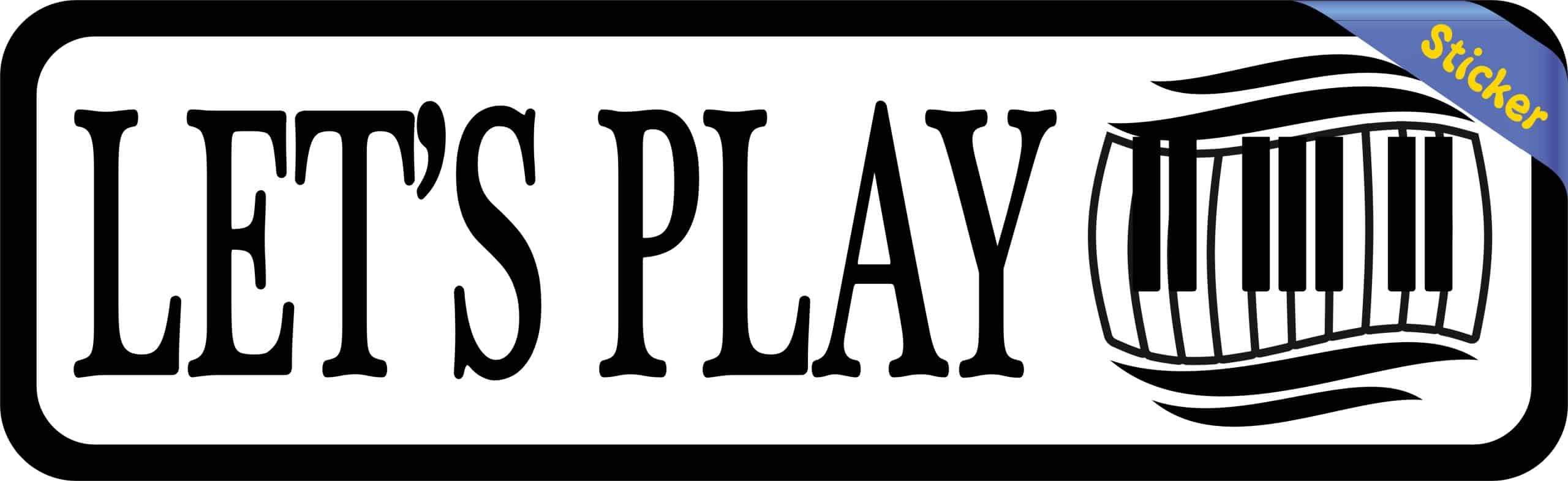 Piano Sticker