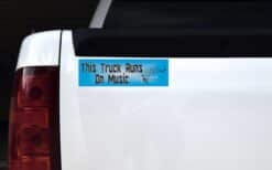 This Truck Runs on Music Vinyl Sticker