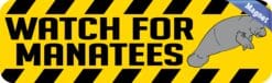 10in x 3in Warning Watch for Manatees Animals Magnet Magnetic Vehicle Sign