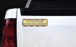 10in x 3in It Is Time to Extinction Is Forever Cecil Bumper Sticker Vinyl Window Decal