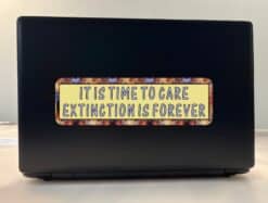 10in x 3in It Is Time to Extinction Is Forever Cecil Bumper Sticker Vinyl Window Decal