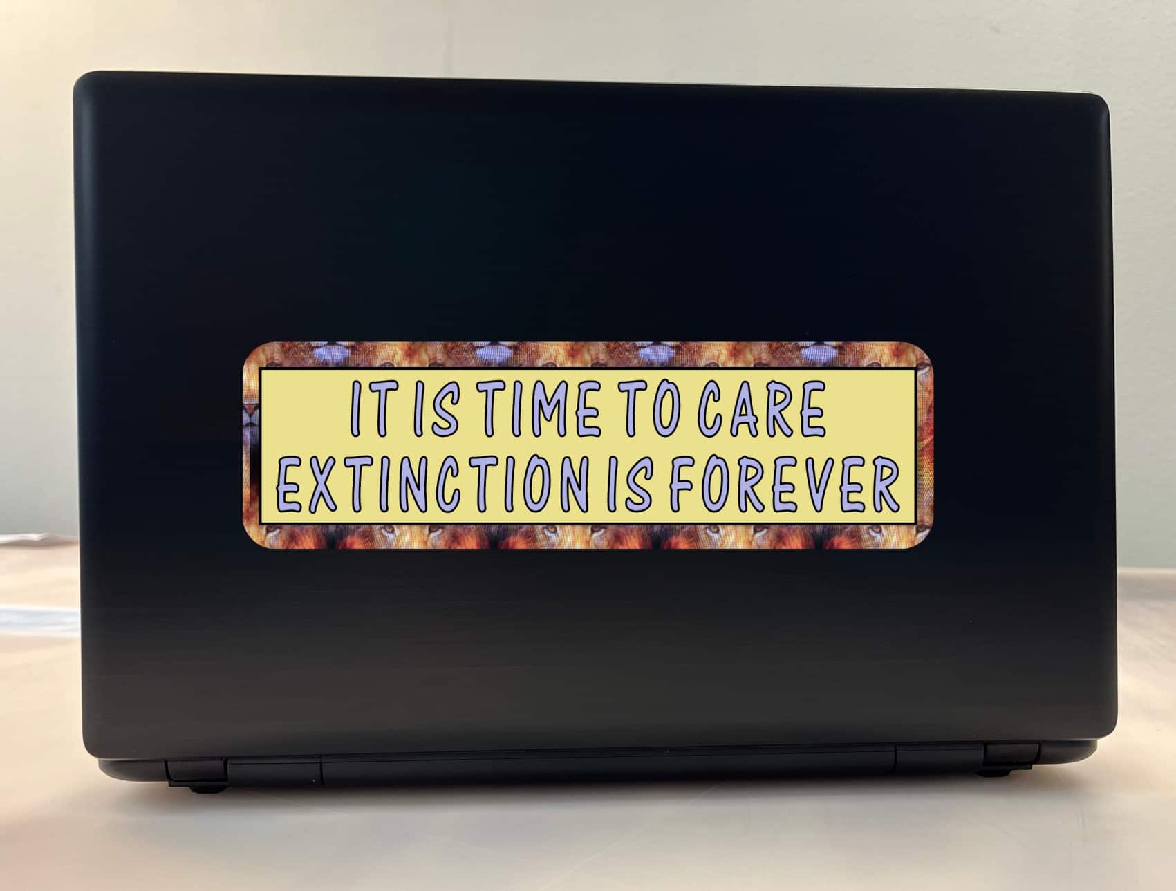 10in x 3in It Is Time to Extinction Is Forever Cecil Bumper Sticker Vinyl Window Decal