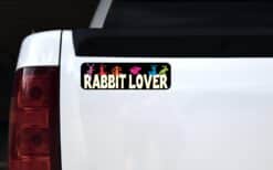 10in x 3in Rabbit Lover Bumper Sticker