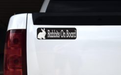 Rabbits On Board Bumper sticker