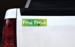10in x 3in Frog Freak vinyl bumper stickers car window decals decal frogs sticker